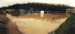 Flooded UKDN depot