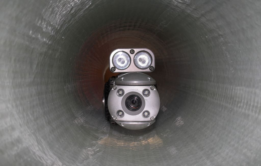 Camera in pipe