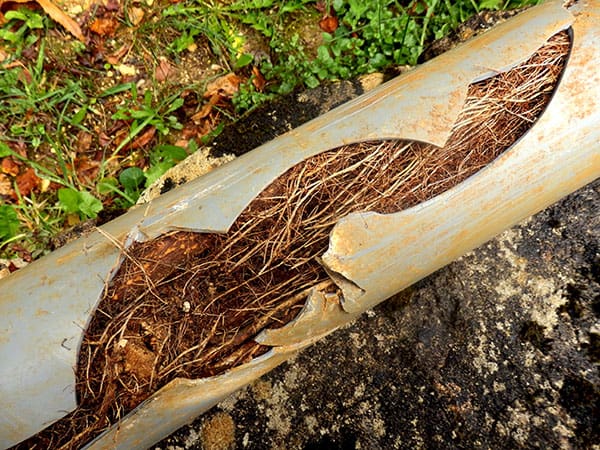 tree roots in sewer line cost uk