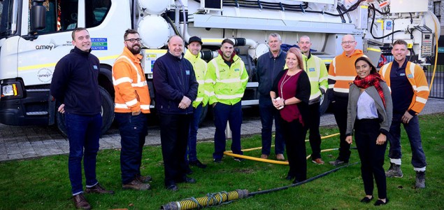 Still from the first episode of Sewer Men - A team of workers